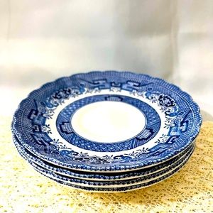 Vintage Royal Wessex saucer plates (4 pieces)